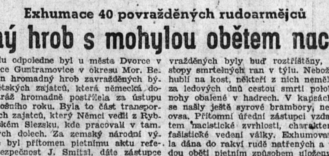 Exhumace obětí nacistických zločinů