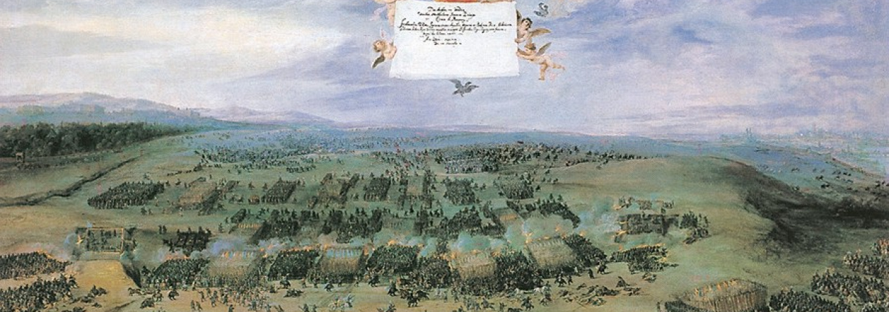 Bitva na Bílé hoře 8. listopadu 1620 na obraze Petera Snayerse.
