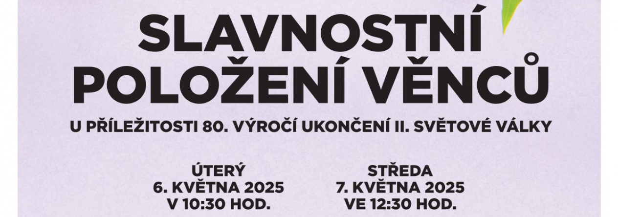 Slavnostní položená věnců