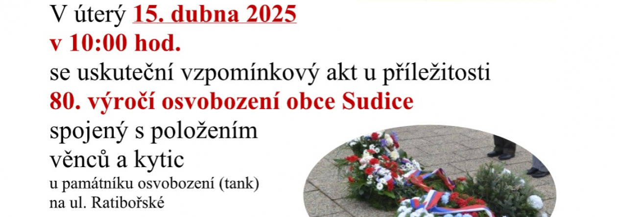 80. výročí osvobození obce Sudice