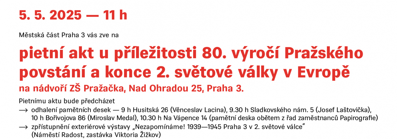 Pietní akt na Pražačce