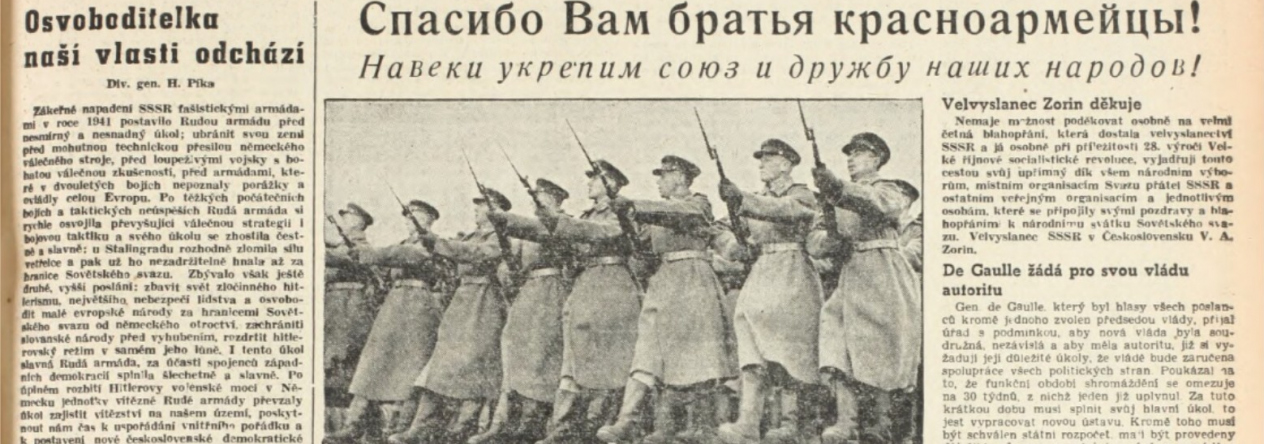 80. výročí slavnostního rozloučení s Rudou armádou a čestná pohřebiště Rudé armády v Praze