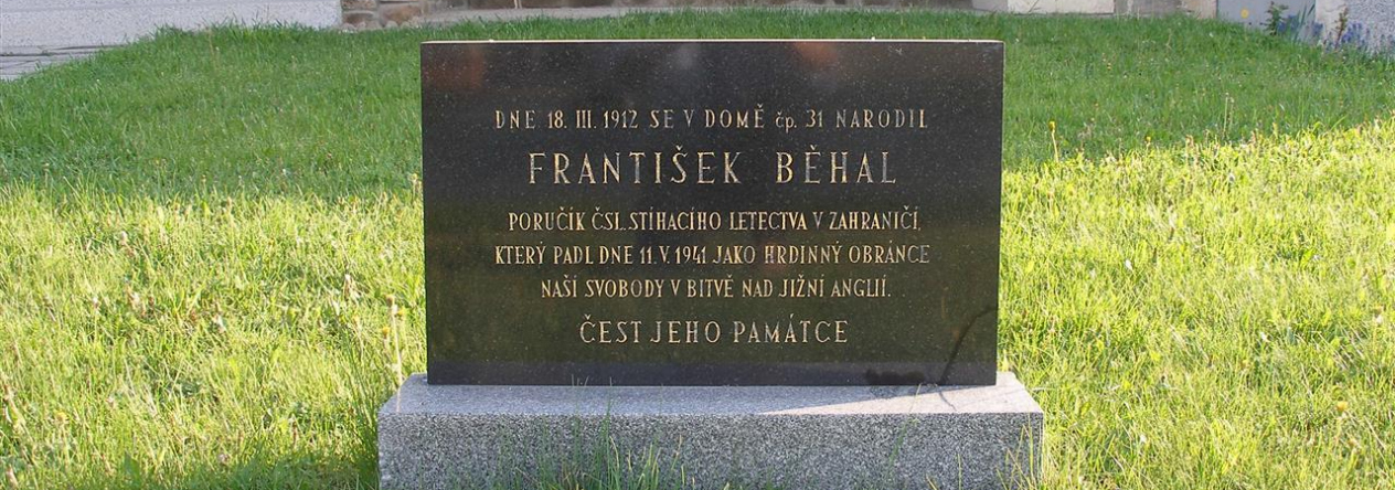 85. výročí tragické smrti letce Františka Běhala