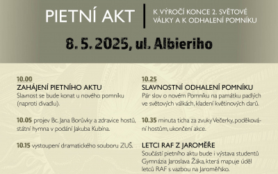 Pietní akt k výročí konce 2. sv. války a k odhalení pomníku