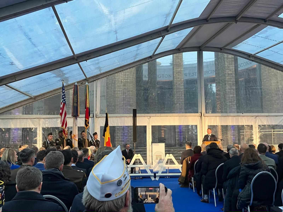 Pietní akt v Bastogne 13. prosince 2024.