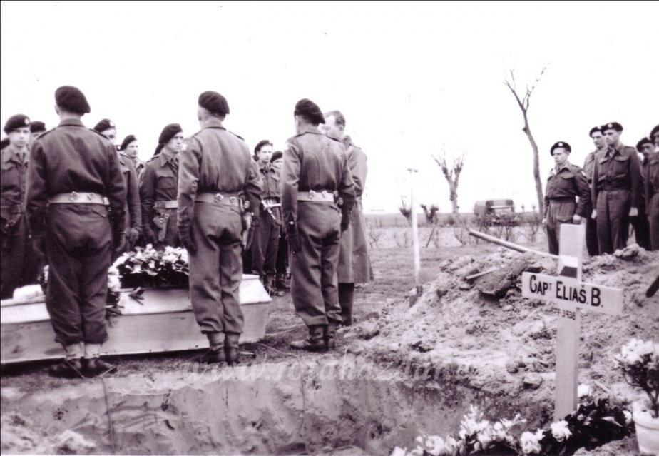 Pohřeb Břetislava Eliáše proběhl s vojenskými poctami dne 7. března 1945. 