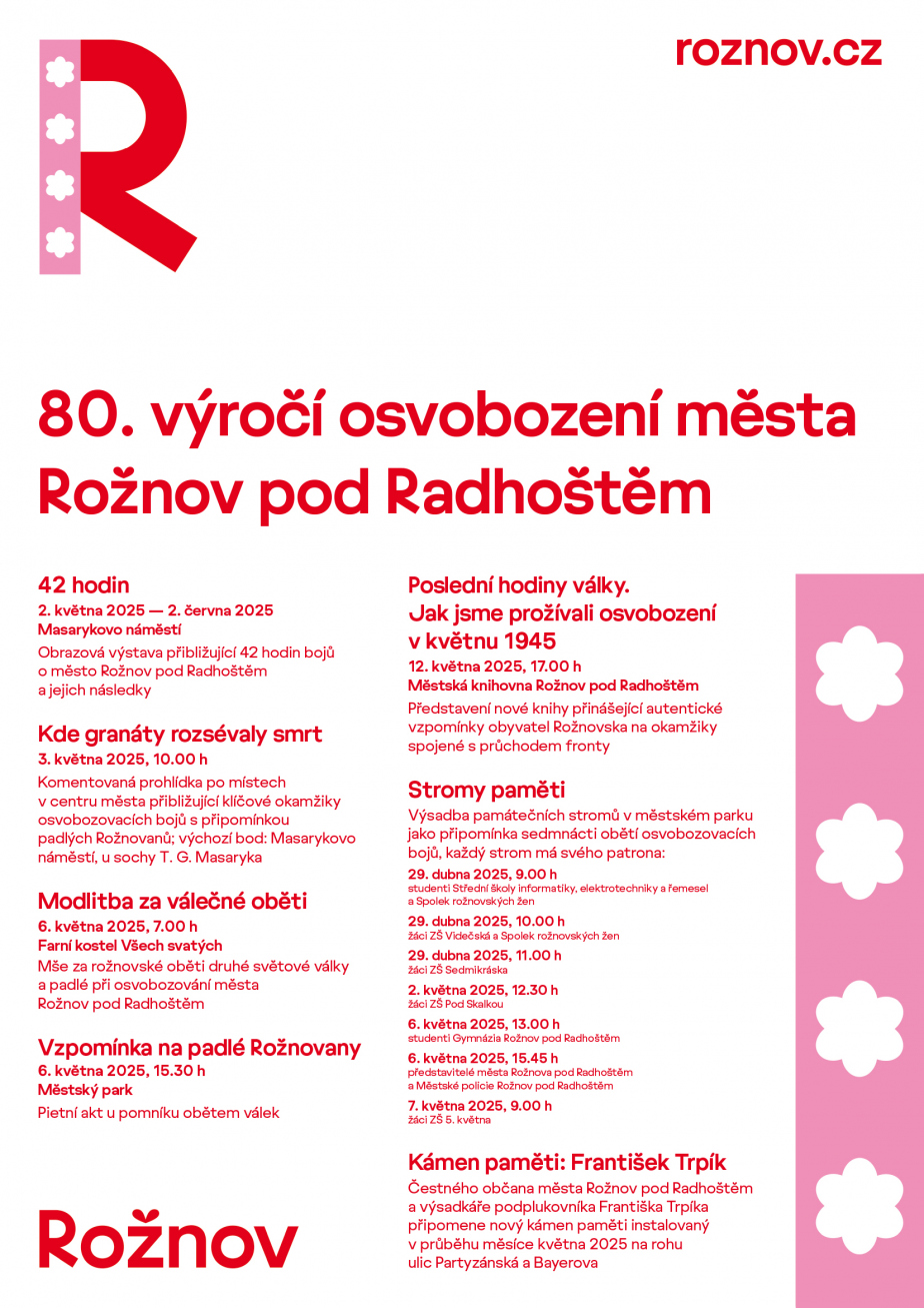 80. výročí osvobození města Rožnov pod Radhoštěm