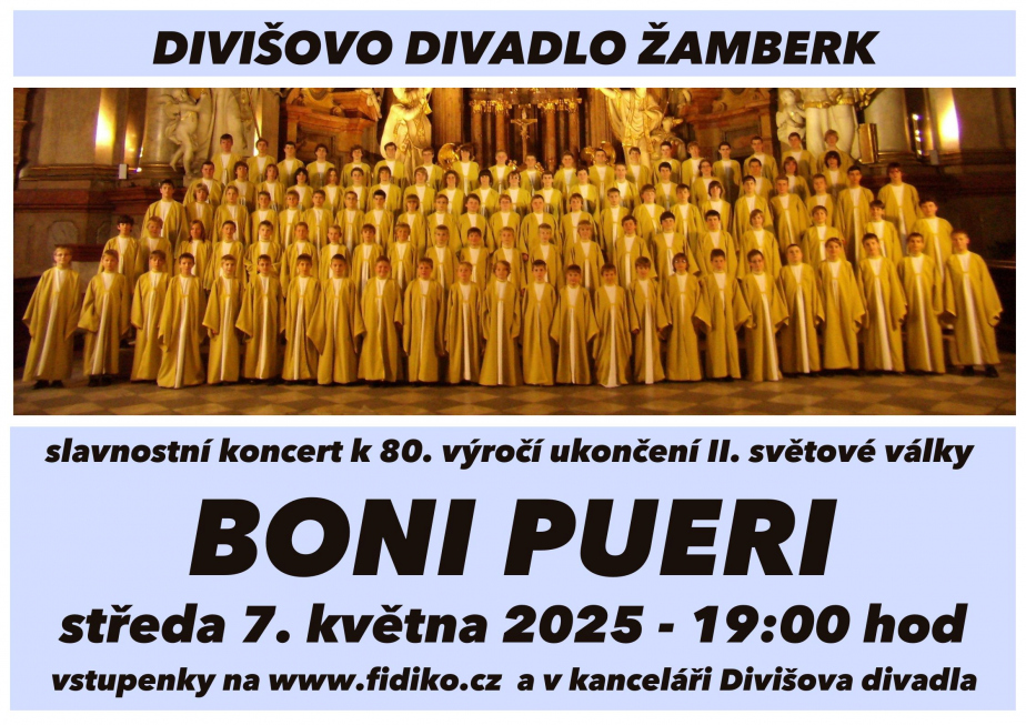 BONI PUERI - slavnostní koncert k 80. výročí ukončení 2. světové války
