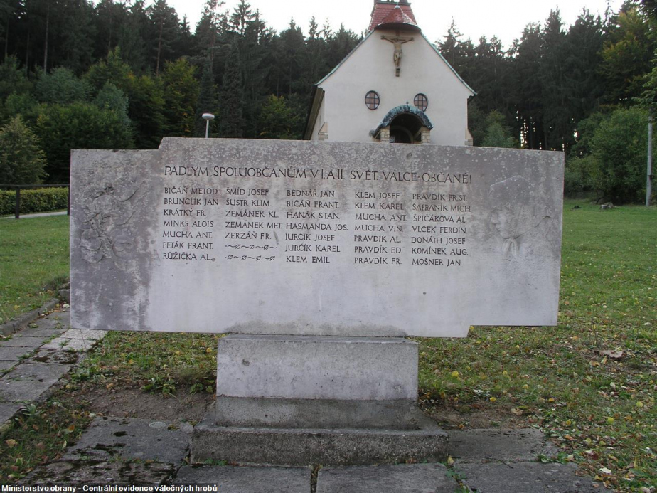 Památník obětem I. a II. světové války v obci Salaš.