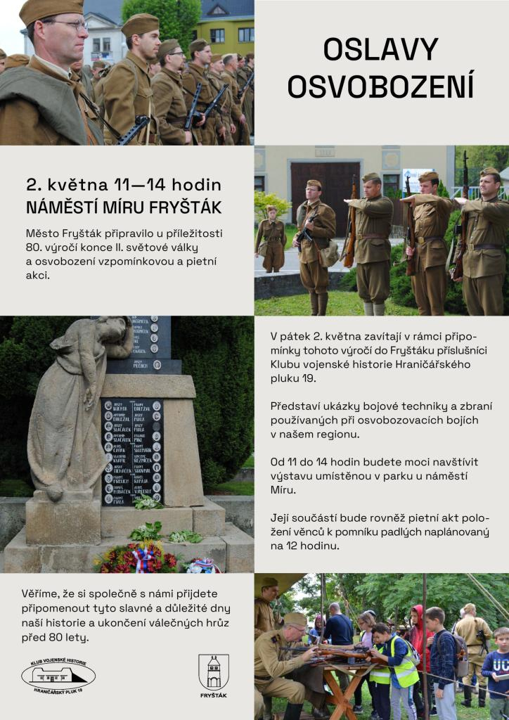 Oslava 80. výročí osvobození města Fryštáku