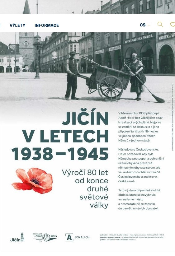 Jičín v letech 1938-1945 - venkovní výstava