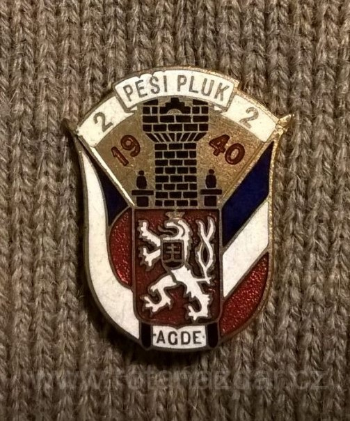 Pamětní odznak Pěšího pluku 2, Agde.