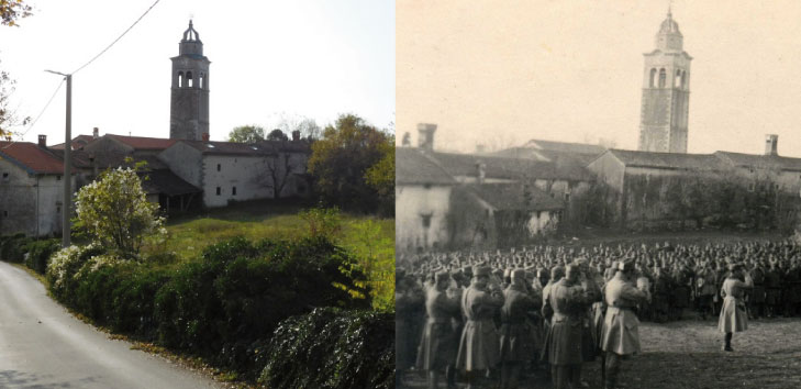 Polní mše v osadě Volčji Grad