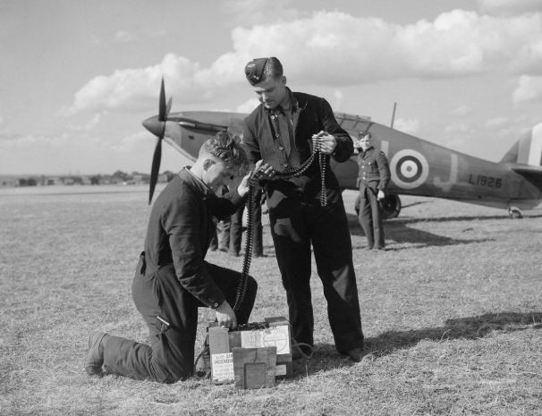 Na základně 312. čs. stíhací perutě RAF v době bitvy o Británii. 