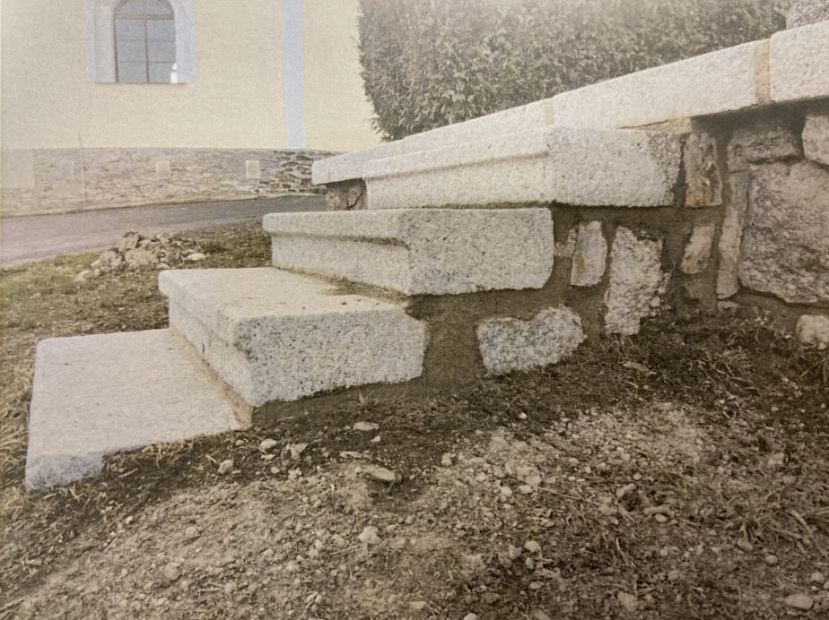 Detail renovovaného schodiště. 