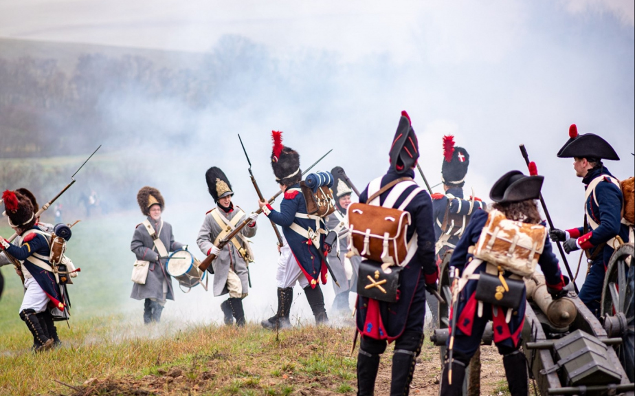 Ukázka bitvy u Slavkova v roce 2020