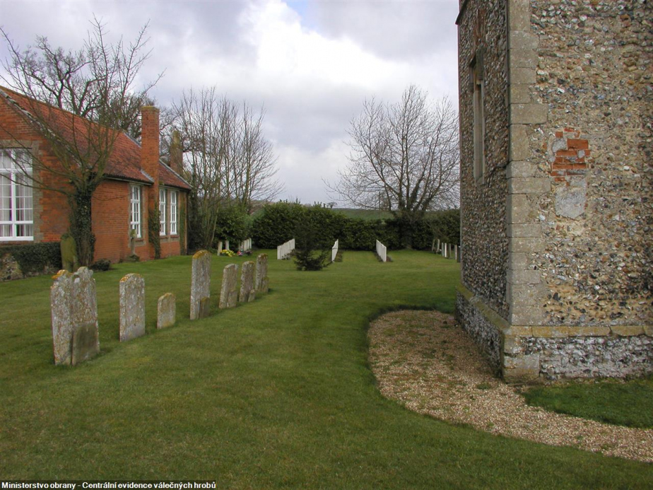 Hřbitov s hrobem Liebolda je situován v obci Honington západně od Suffolku.