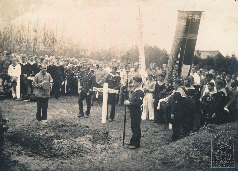 Pohřeb Josefa Šance v Kurume.