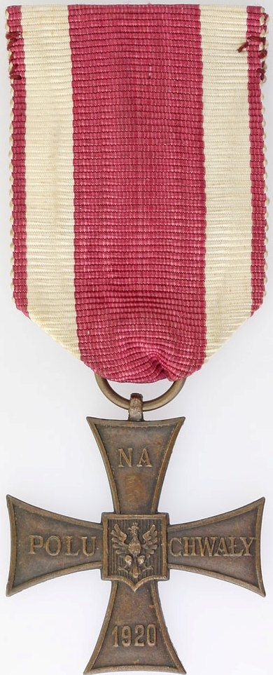 Polský Kříž za chrabrost udělený plk. in mem. Matěji Pavlovičovi jako vyznamenání za chrabrost a odvahu během bojů s německou armádou v roce 1939.