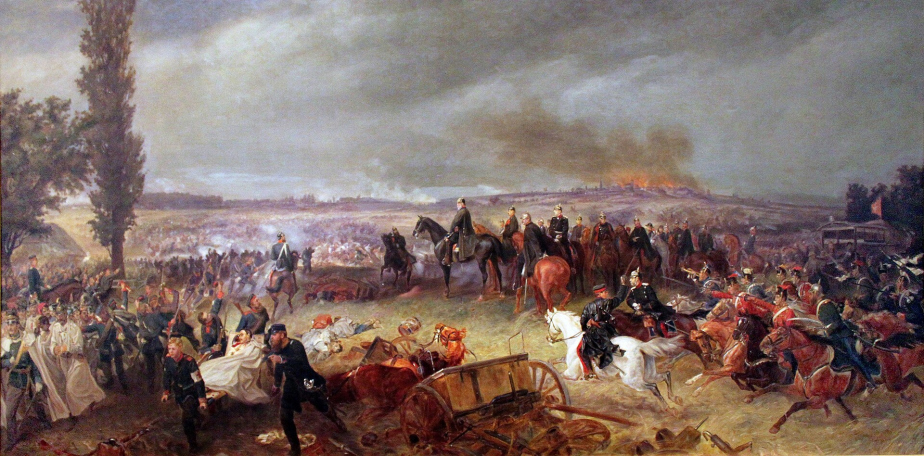 Georg Bleibtreu. Bitva u Hradce Králové, 1868.
