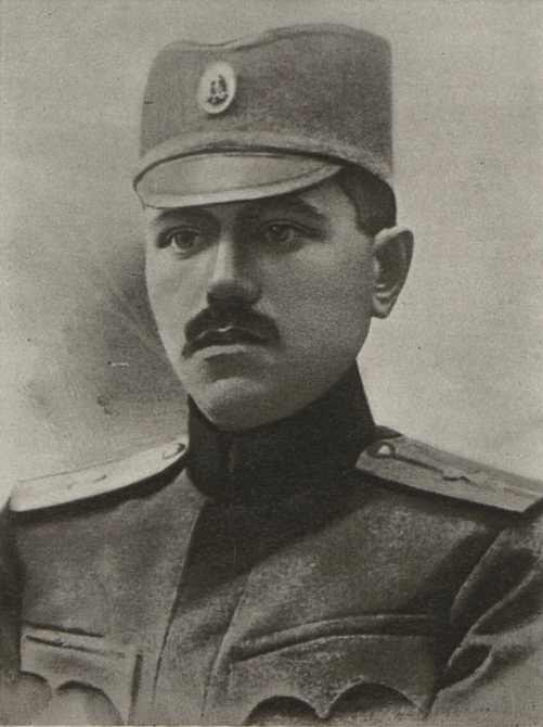 Podporučík Josef Varta (* 1892 - † 1916), rodák z Vyškova, padl 19. září 1916 během bitvy u Kokardže.
