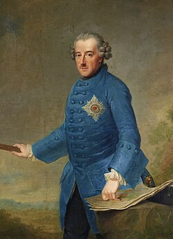 Pruský král Friedrich II. (* 1712 – † 1786), vrchní velitel pruské armády v bitvě u Lovosic. Pod jeho vládou Prusko výrazně rozšířilo své území a stalo se významnou vojenskou mocností v Evropě.