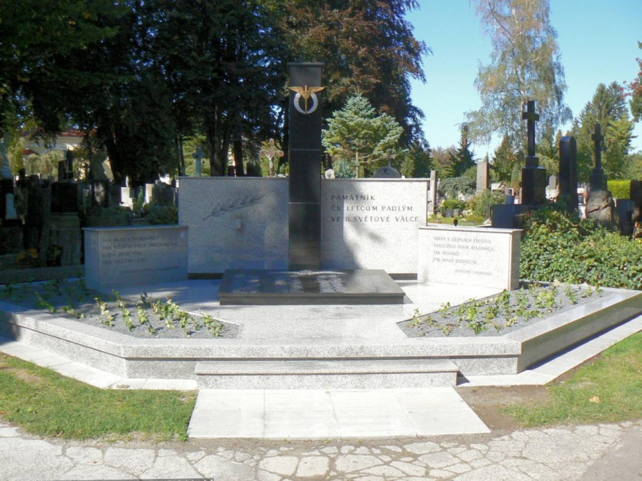 Rotný Alois Dvořák je také uveden na Památníku čs. letců 2. světové války, který je situován na městském hřbitově v Prostějově. 