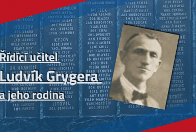 Řídící učitel Ludvík Grygera a jeho rodina