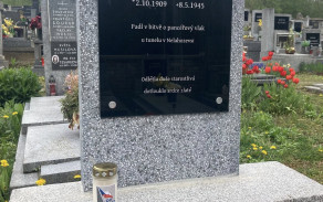 Miloslav Růžička padl v závěru války v boji s pancéřovým vlakem u Nelahozevsi.